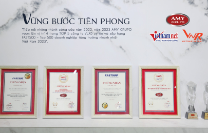 AMY GRUPO Liên tiếp góp mặt trong Top 5 công ty vlxd uy tín và bxh fast 500 năm 2023