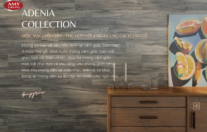 Sang trọng, tinh tế cùng bộ sưu tập gạch vân gỗ ADENIA